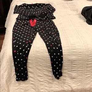 Heart and polka dot pajama set